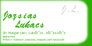 jozsias lukacs business card